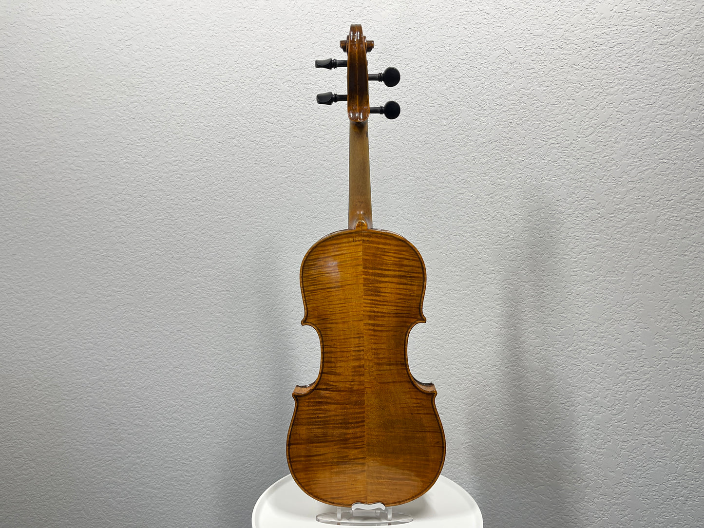 Hopf Stamped Fiddle c. 1890 'Repaired and Developed by A. W. Van Dorston 1908'