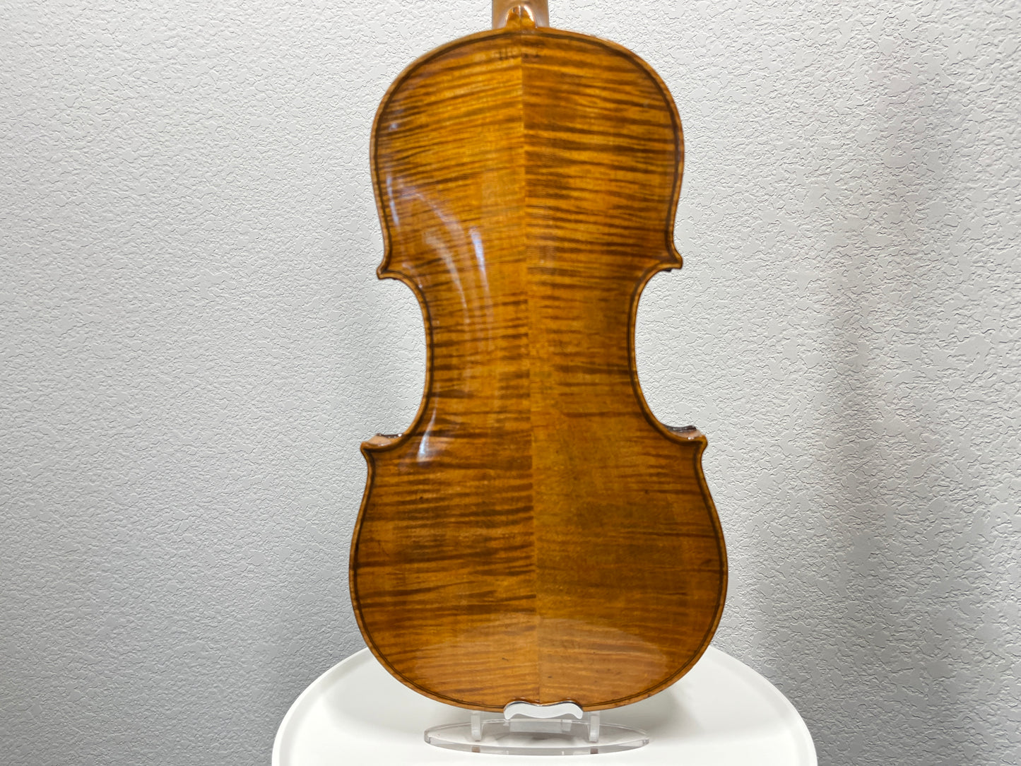 Hopf Stamped Fiddle c. 1890 'Repaired and Developed by A. W. Van Dorston 1908'