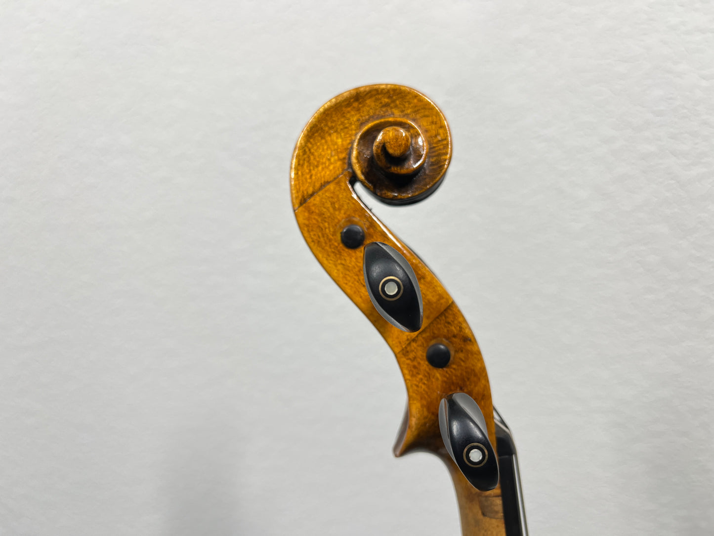 Hopf Stamped Fiddle c. 1890 'Repaired and Developed by A. W. Van Dorston 1908'