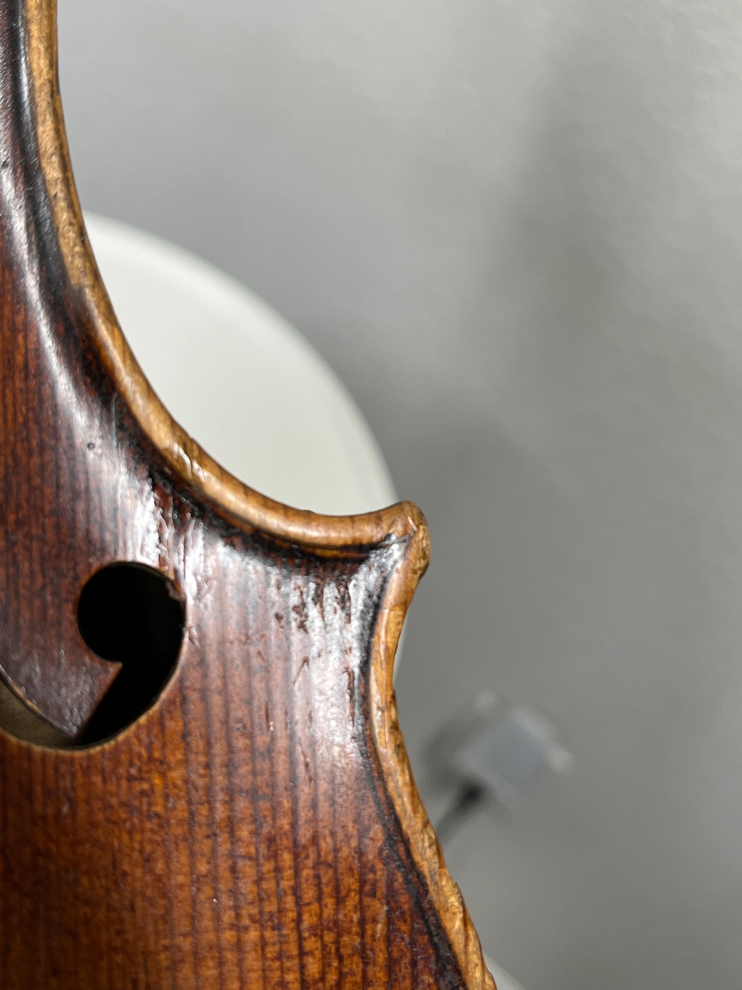 Dark flamed Anonymous Antonius Stradivarius Cremonensis Faciebat anno 1730 copy +AS c. 1900 full size 4/4