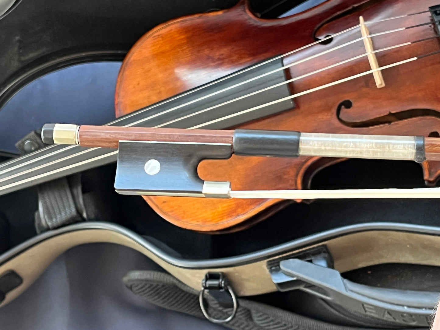 Vintage Flamed Fiddle c. 1850-1880 Advanced Plus with vintage bow 4/4 Full Size