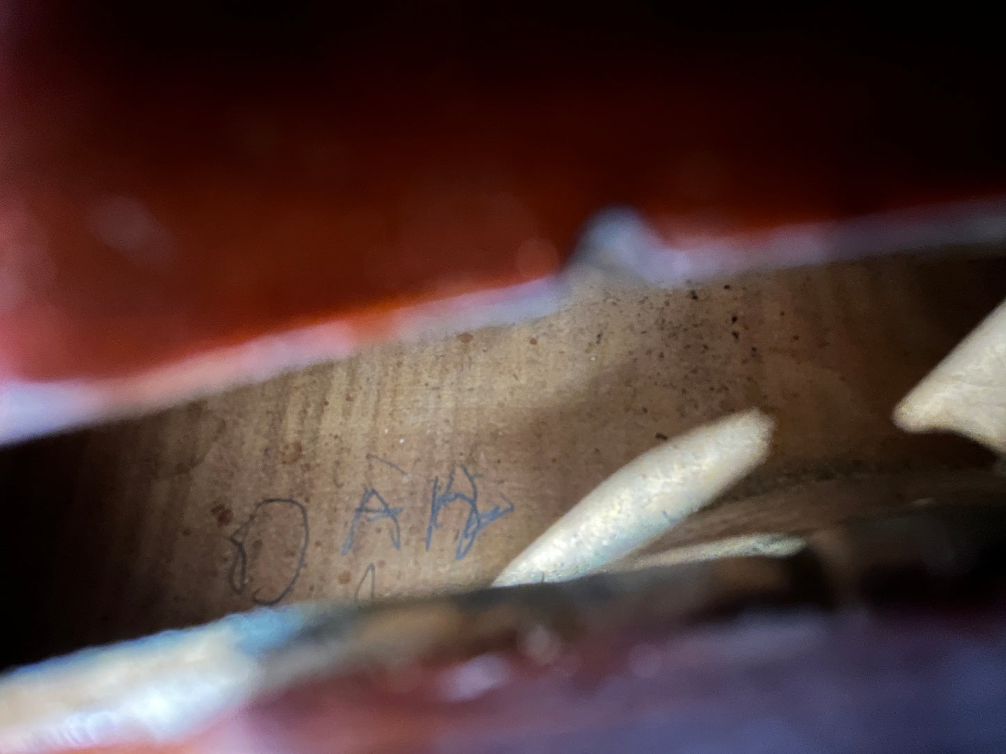Unbranded Flamed Single piece back c. 1890 - 1930's flamed violin full size 4/4