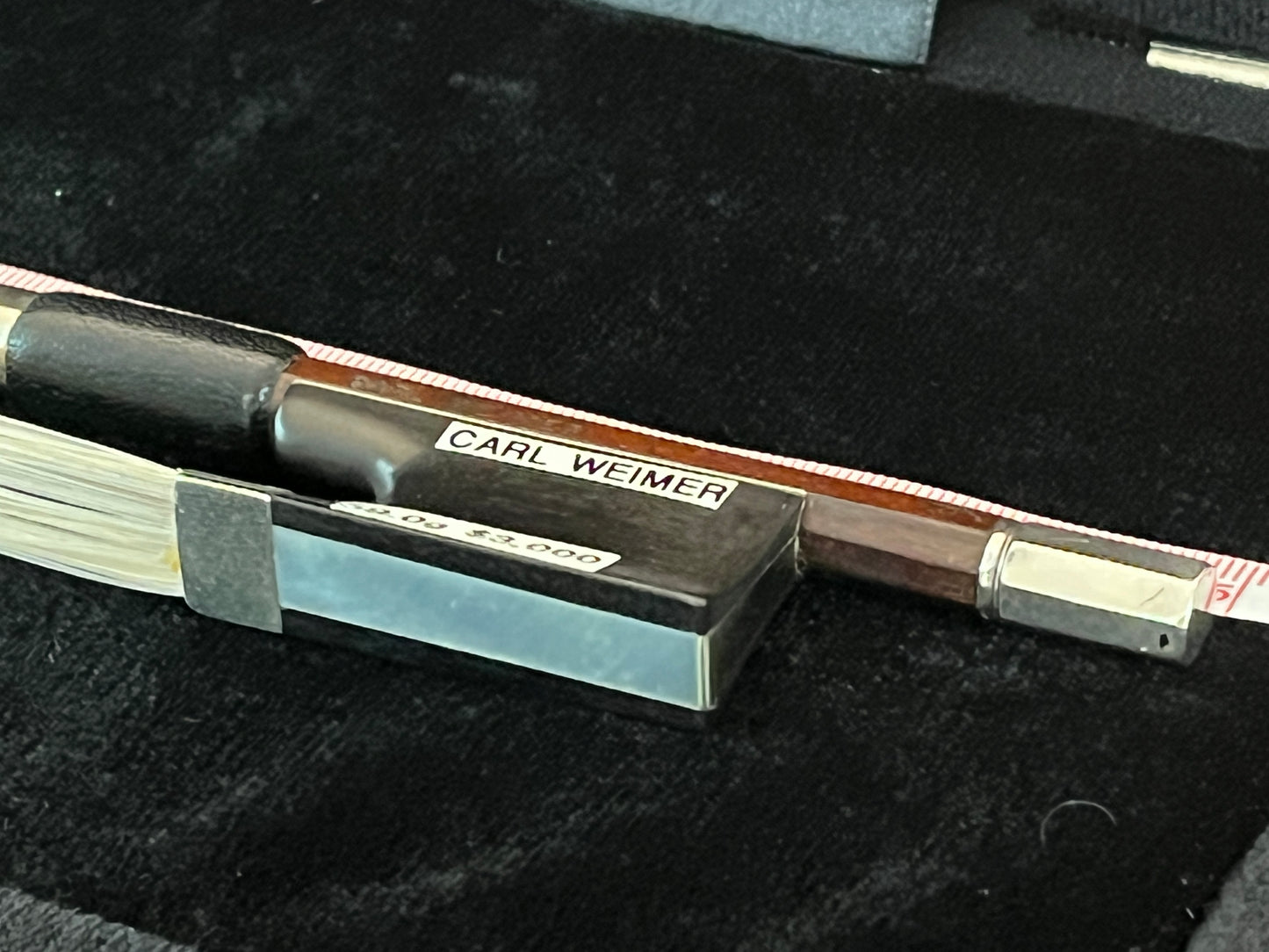 Carl Weimer stamped Violin bow vintage antique 59 grams approx