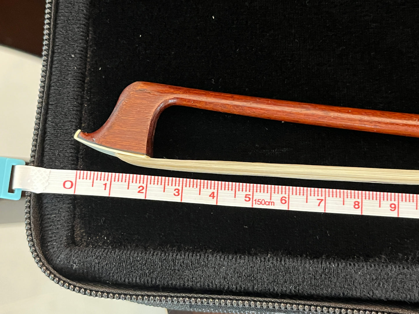Unbranded German Violin bow 57.4 grams approx c. 1900 Vintage antique Pernambuco