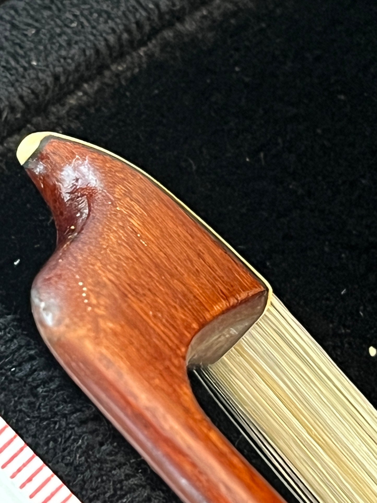 Unbranded German Violin bow 57.4 grams approx c. 1900 Vintage antique Pernambuco