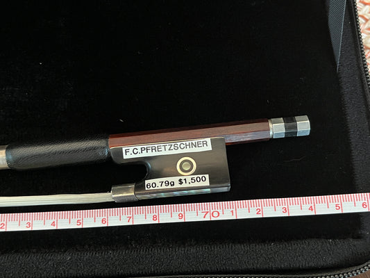 FC Pfretzschner stamped Violin bow vintage antique 60.79 grams approx