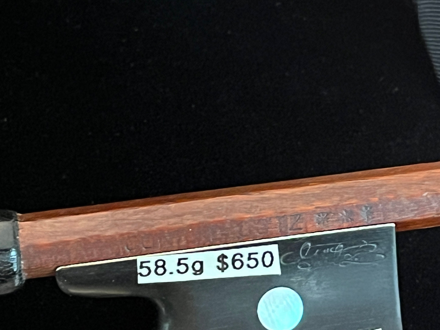 Antique vintage Conrad Gotz*** 3 star Violin Bow - grafted, repaired, and just a bit longer