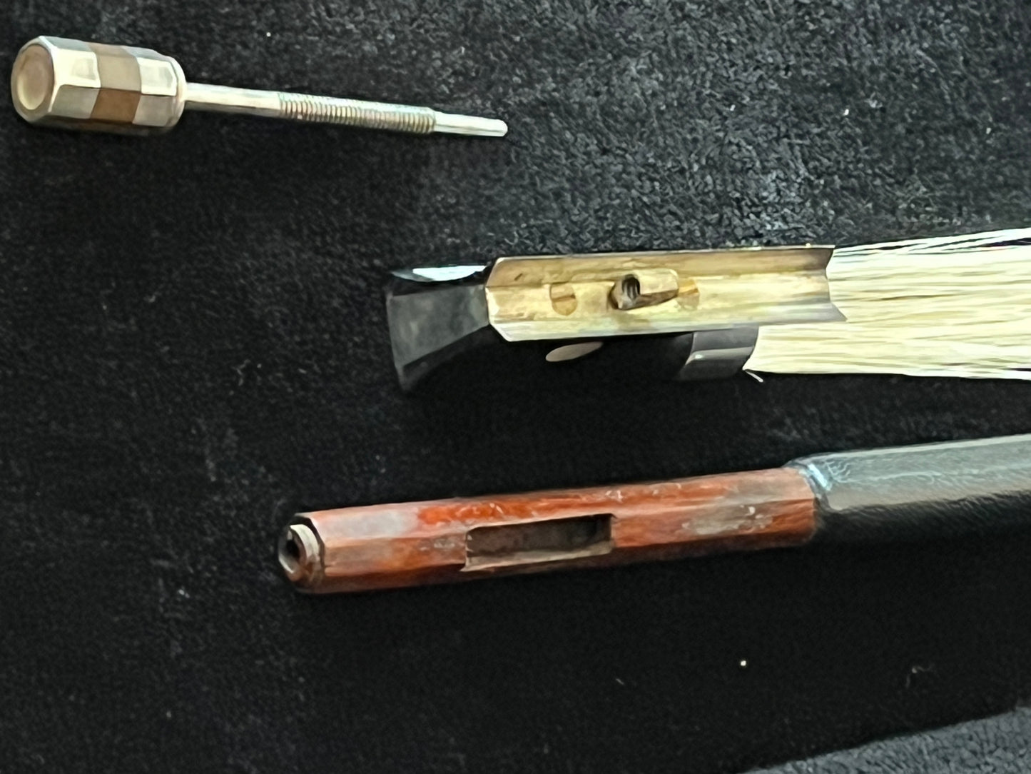 Antique vintage Conrad Gotz*** 3 star Violin Bow - grafted, repaired, and just a bit longer