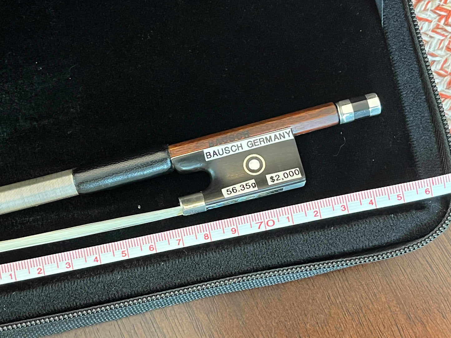 Bausch Violin Bow Vintage Antique Pernambuco arco c. 1900