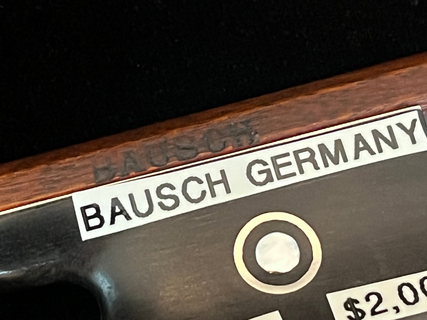 Bausch Violin Bow Vintage Antique Pernambuco arco c. 1900