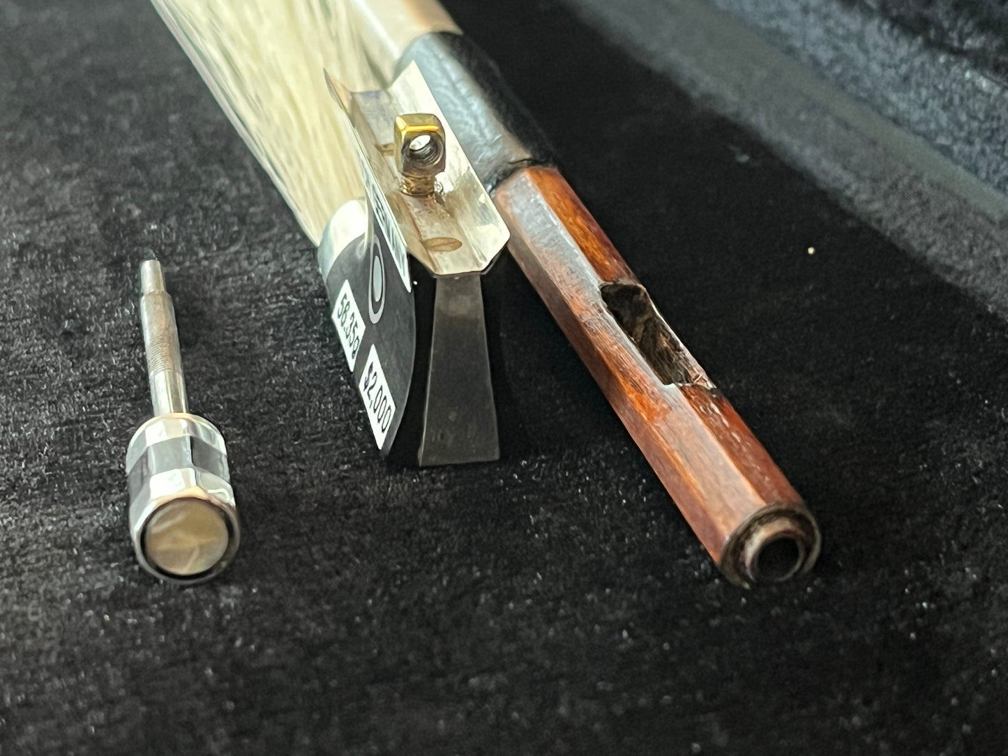 Bausch Violin Bow Vintage Antique Pernambuco arco c. 1900