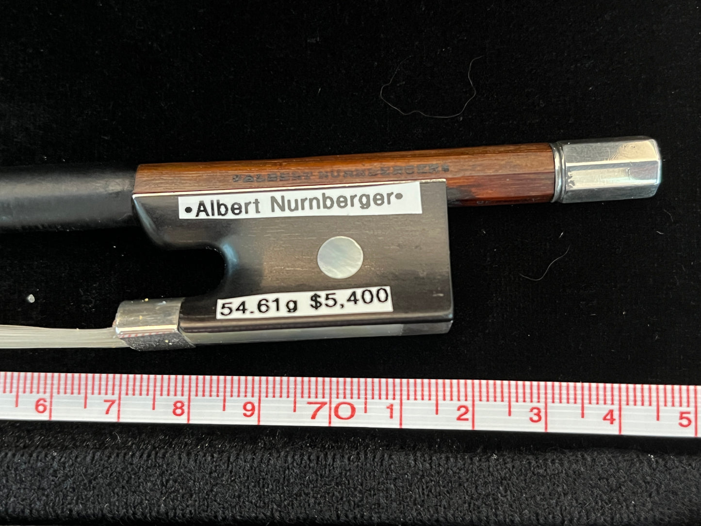 *Albert Nurnberger* Bow Arco circa 1940 Vintage Pernambuco Antique Violin bow