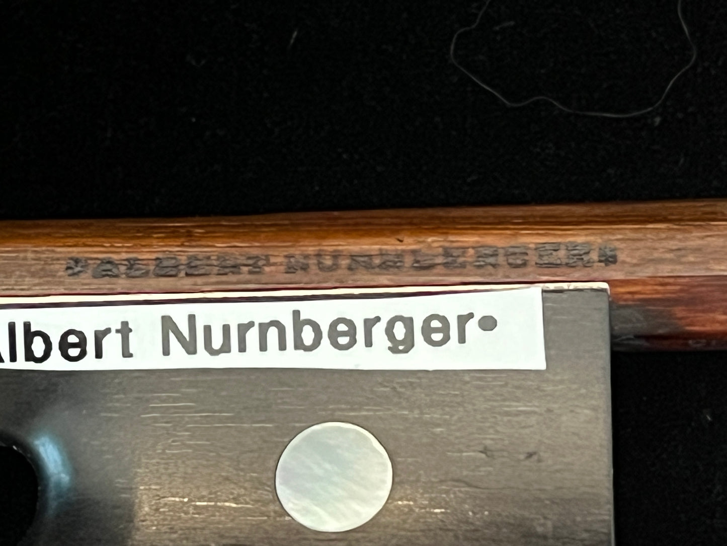 *Albert Nurnberger* Bow Arco circa 1940 Vintage Pernambuco Antique Violin bow