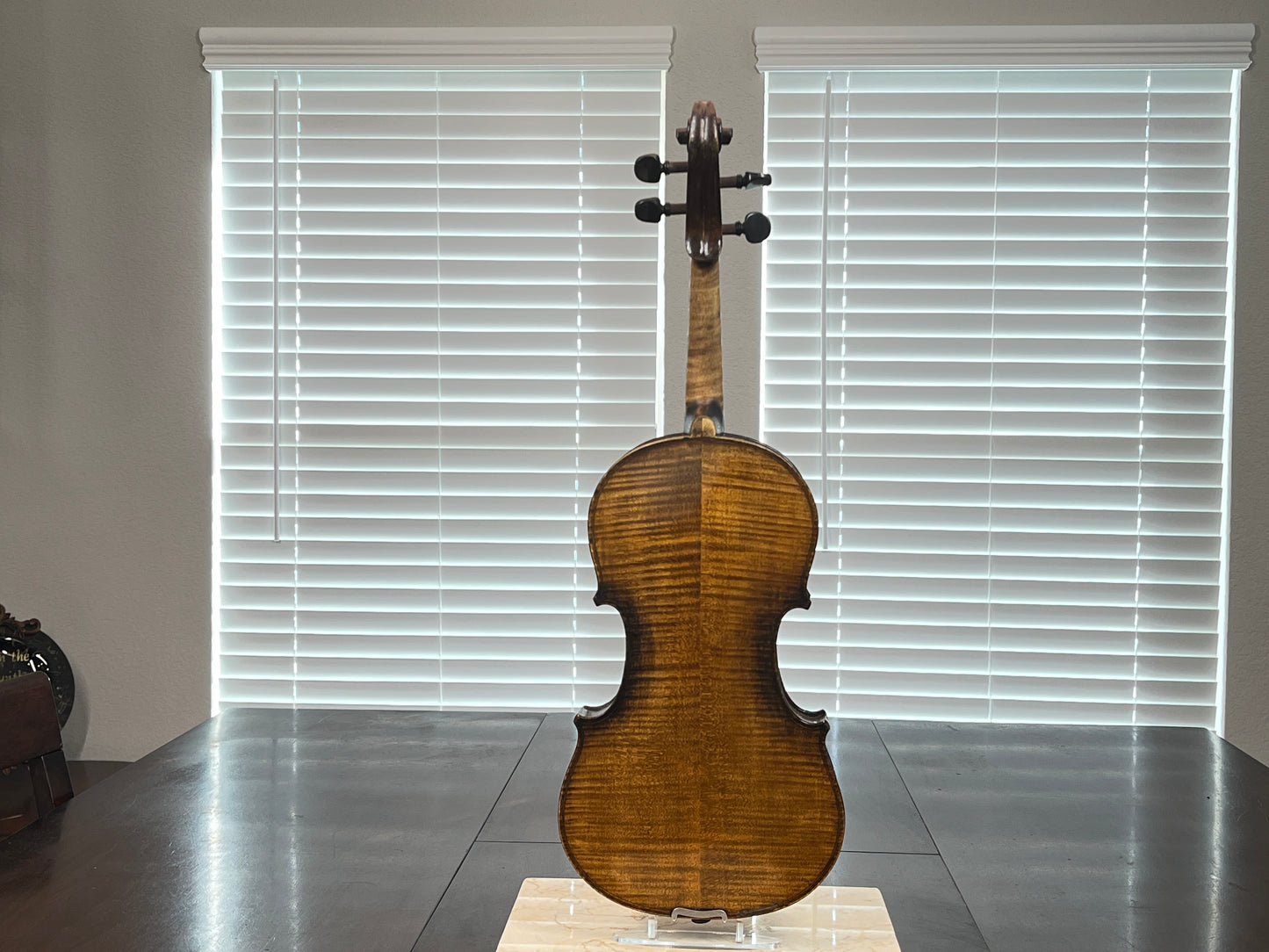 Flamed fiddle by legendary American maker Selman ' Sol. ' E Roach 1925 violin