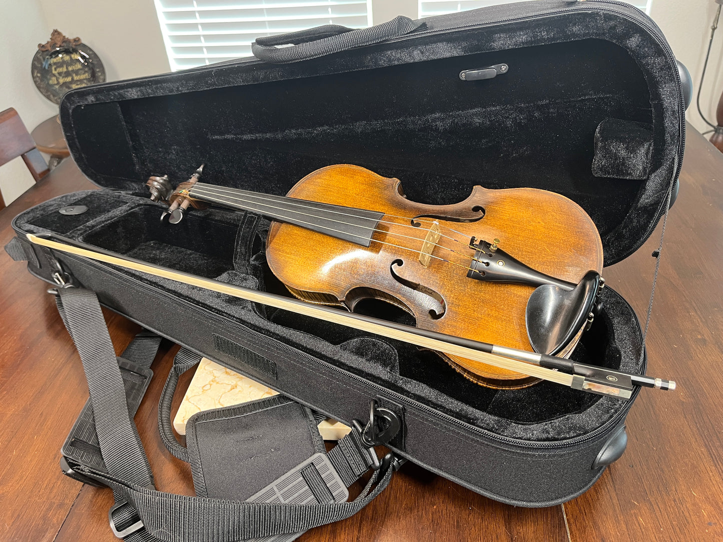 Flamed fiddle by legendary American maker Selman ' Sol. ' E Roach 1925 violin