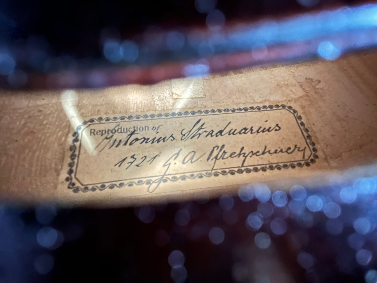 Flamed G.A. Pfretzschner Strad copy circa 1903 Full Size violin 4/4 Advanced