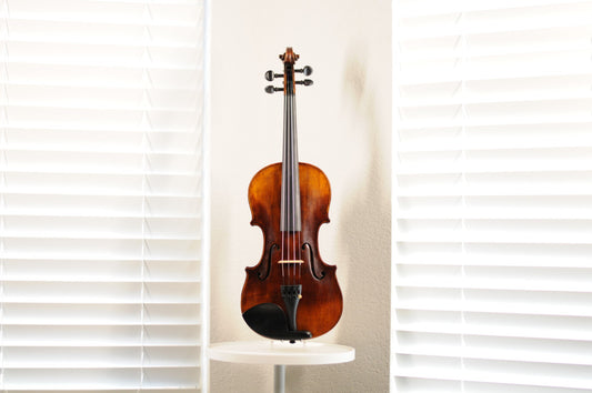 Vintage Flamed Fiddle c. 1850-1880 Advanced Plus with vintage bow 4/4 Full Size
