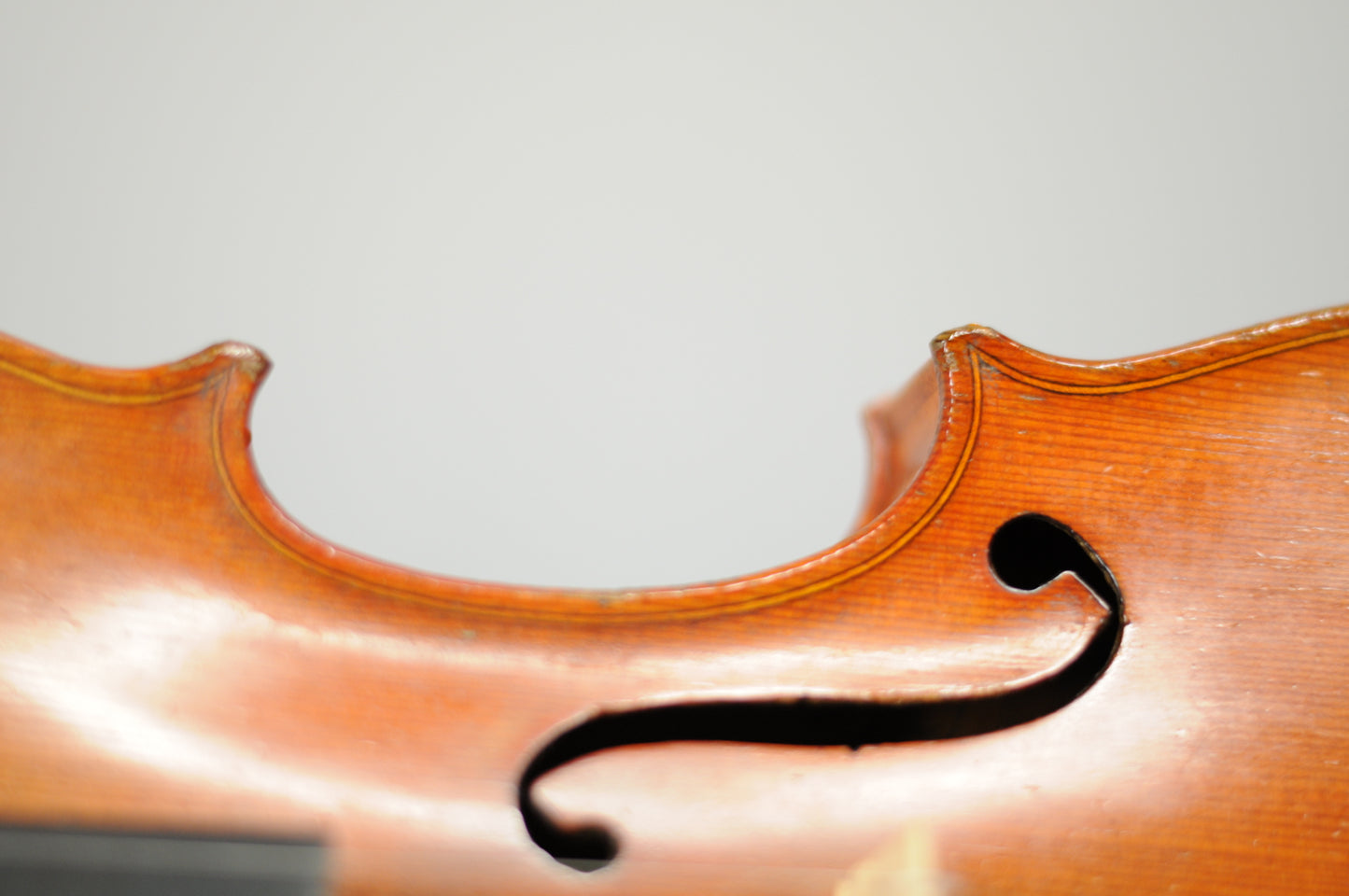 Unbranded Flamed Single piece back c. 1890 - 1930's flamed violin full size 4/4