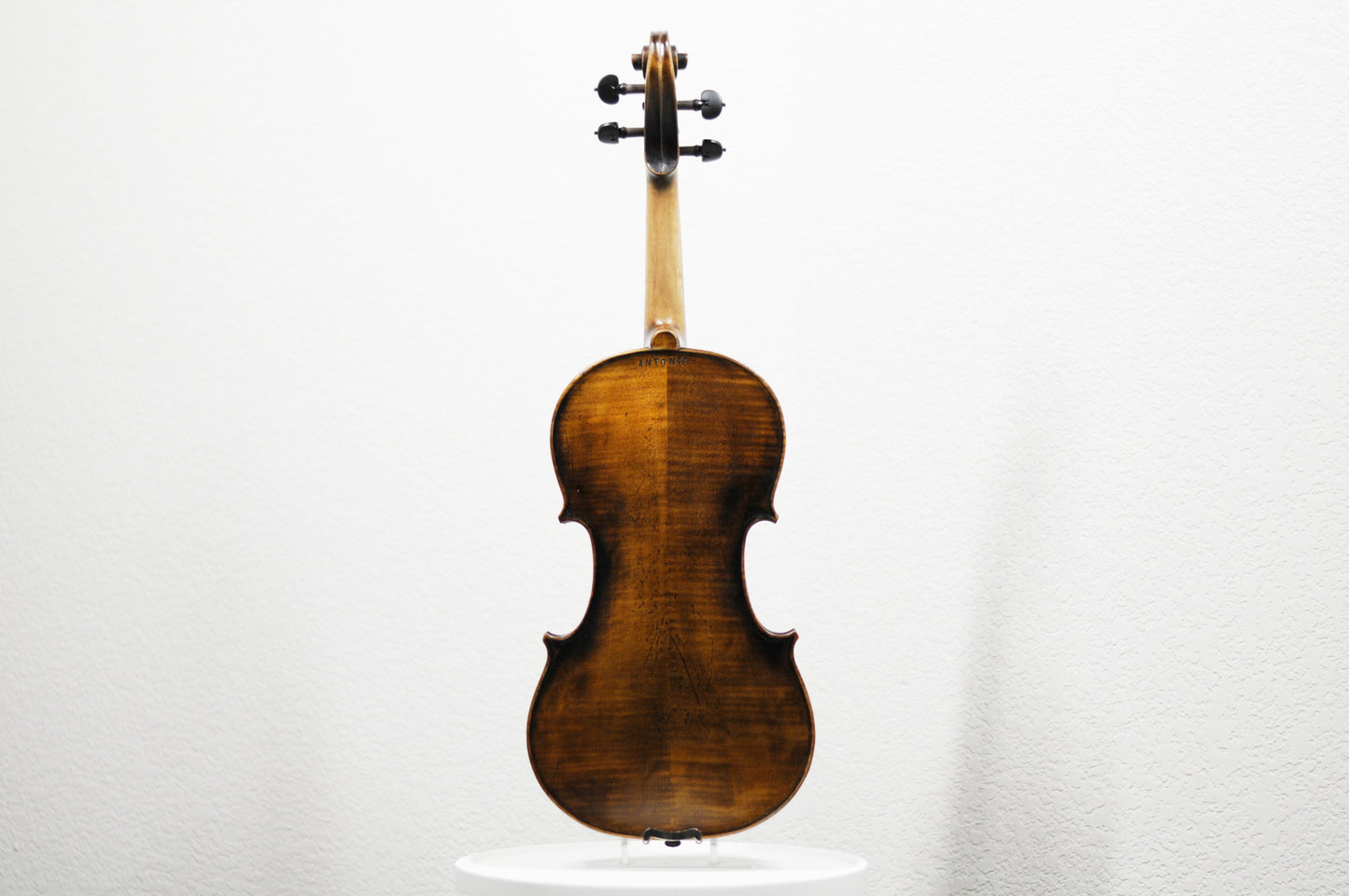 Full size Advanced Plus dark color violin with faux label Stamped ANTONIO