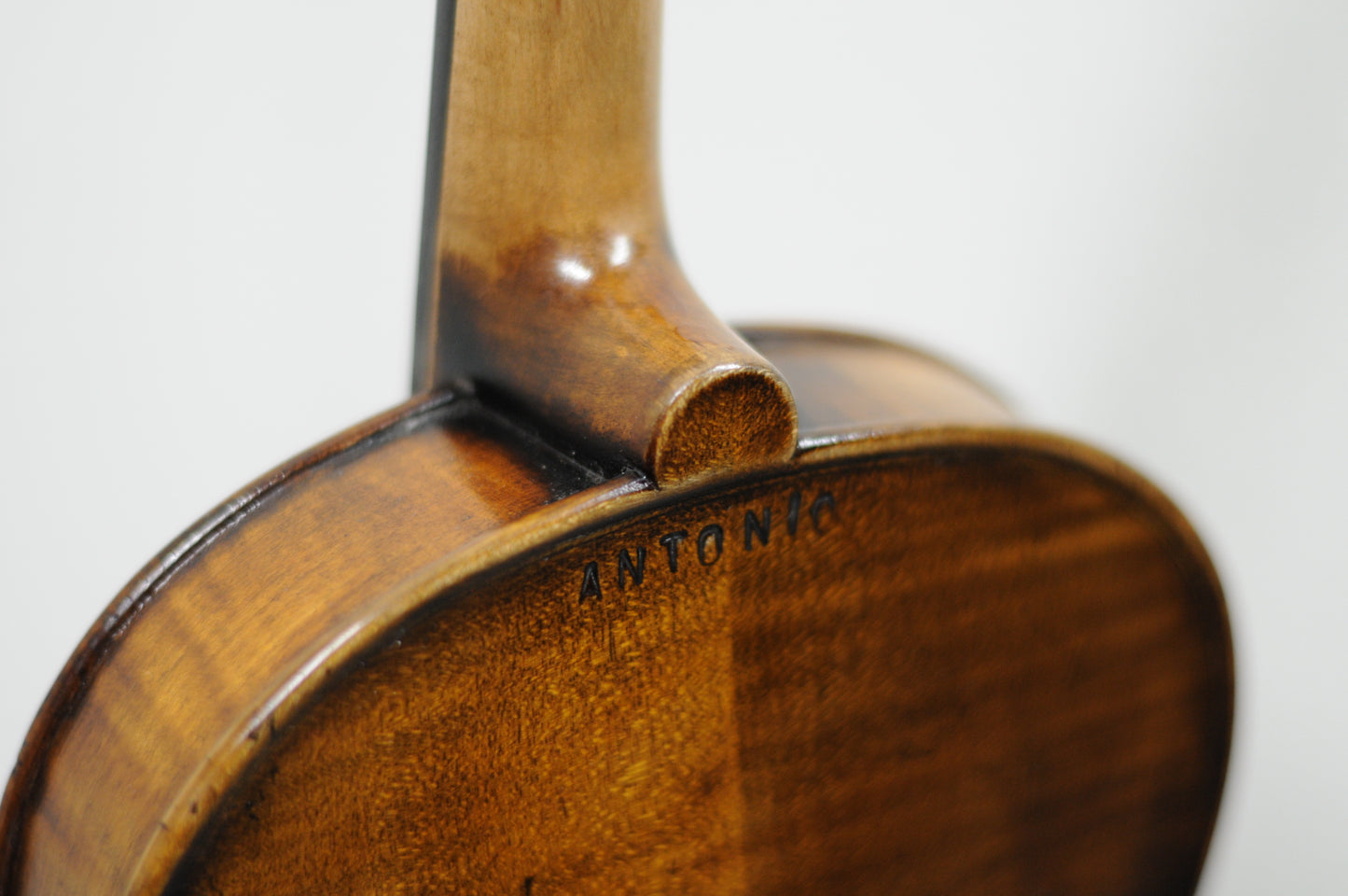 Full size Advanced Plus dark color violin with faux label Stamped ANTONIO
