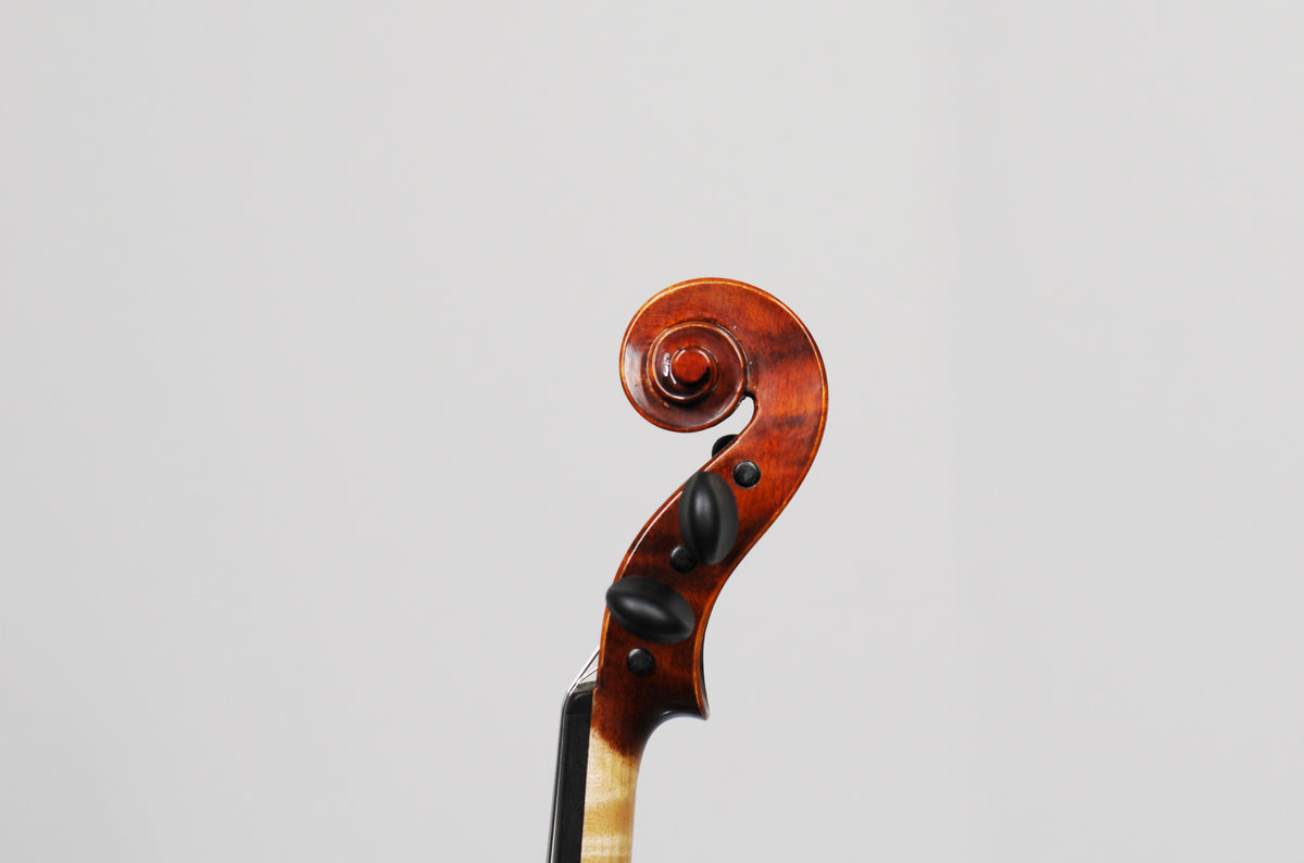 Unbranded 5-string (five string) Fiddle violin - excellent overtones geared pegs 4/4