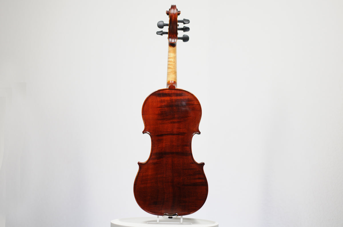 Unbranded 5-string (five string) Fiddle violin - excellent overtones geared pegs 4/4