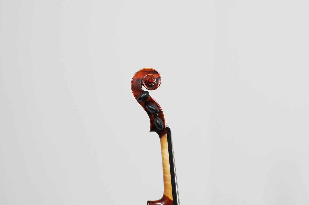 Unbranded 5-string (five string) Fiddle violin - excellent overtones geared pegs 4/4