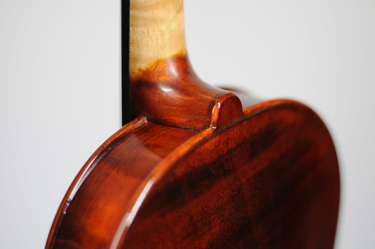 Unbranded 5-string (five string) Fiddle violin - excellent overtones geared pegs 4/4