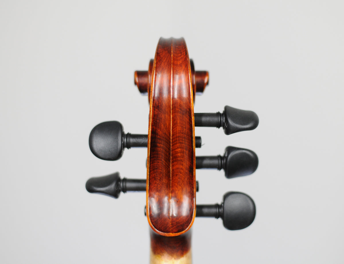 Unbranded 5-string (five string) Fiddle violin - excellent overtones geared pegs 4/4