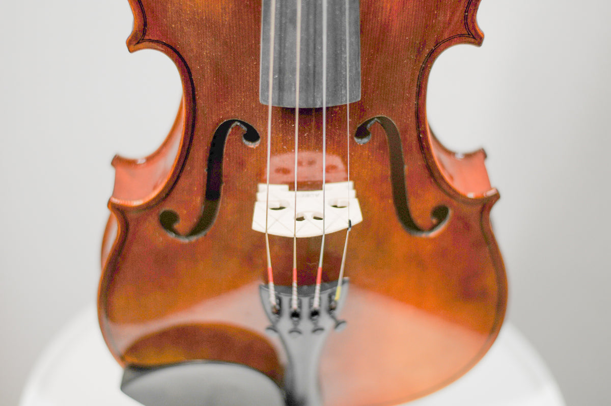 Josef Lorenz Luby (Schonbach) Student c.1980 Full size student violin with case and bow