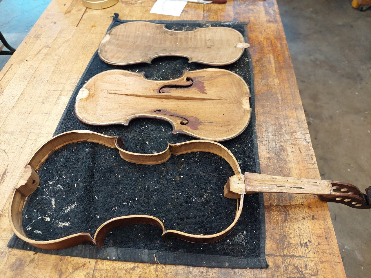 Vintage Flamed Fiddle c. 1850-1880 Advanced Plus with vintage bow 4/4 Full Size