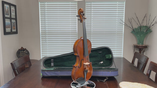 Flamed Eduard Reichart 1909 labeled full size vintage German violin
