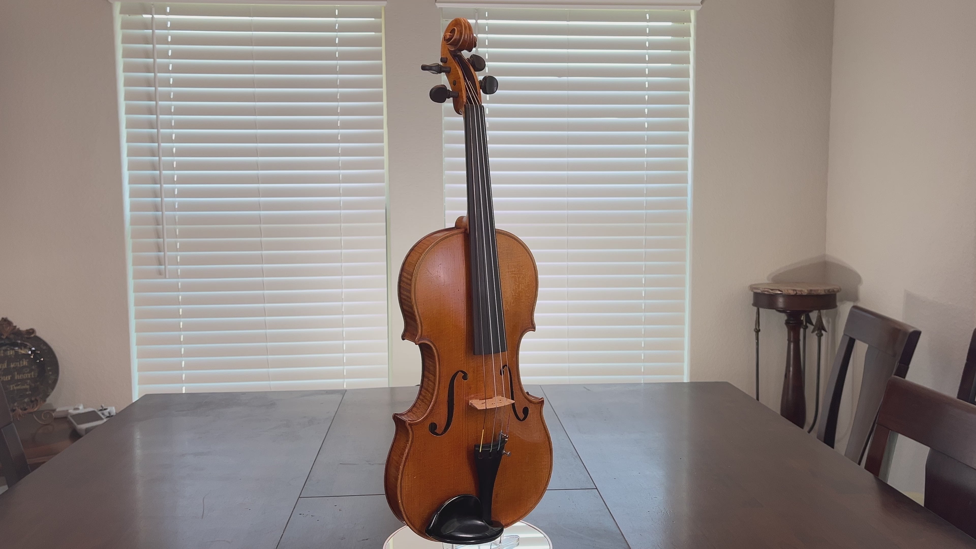 Gustav August Ficker advanced to professional violin made for