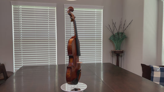 Flamed fiddle by legendary American maker Selman ' Sol. ' E Roach 1907